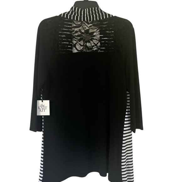 Chico’s Knit Kit Jacket/Cardigan/Camisole Stripe Mix Pattern - Picture 2 of 7